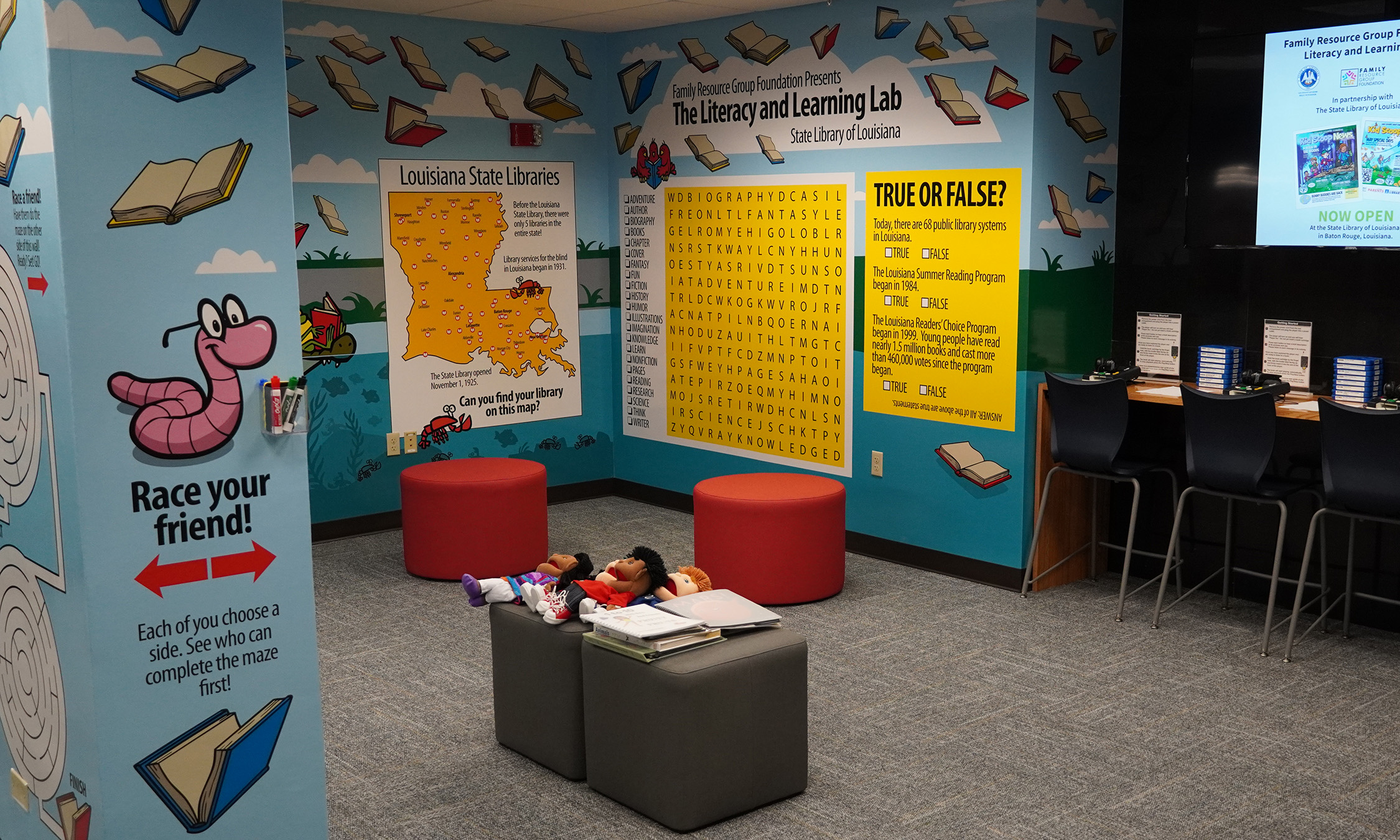Interior of Literacy & Learning Lab at the State Library